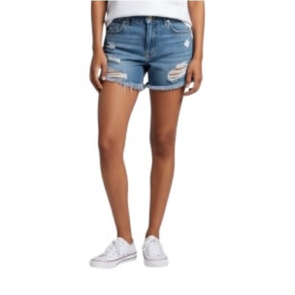 Hollister Distressed Daisy Dukes style Blue Denim Jean Shorts 26